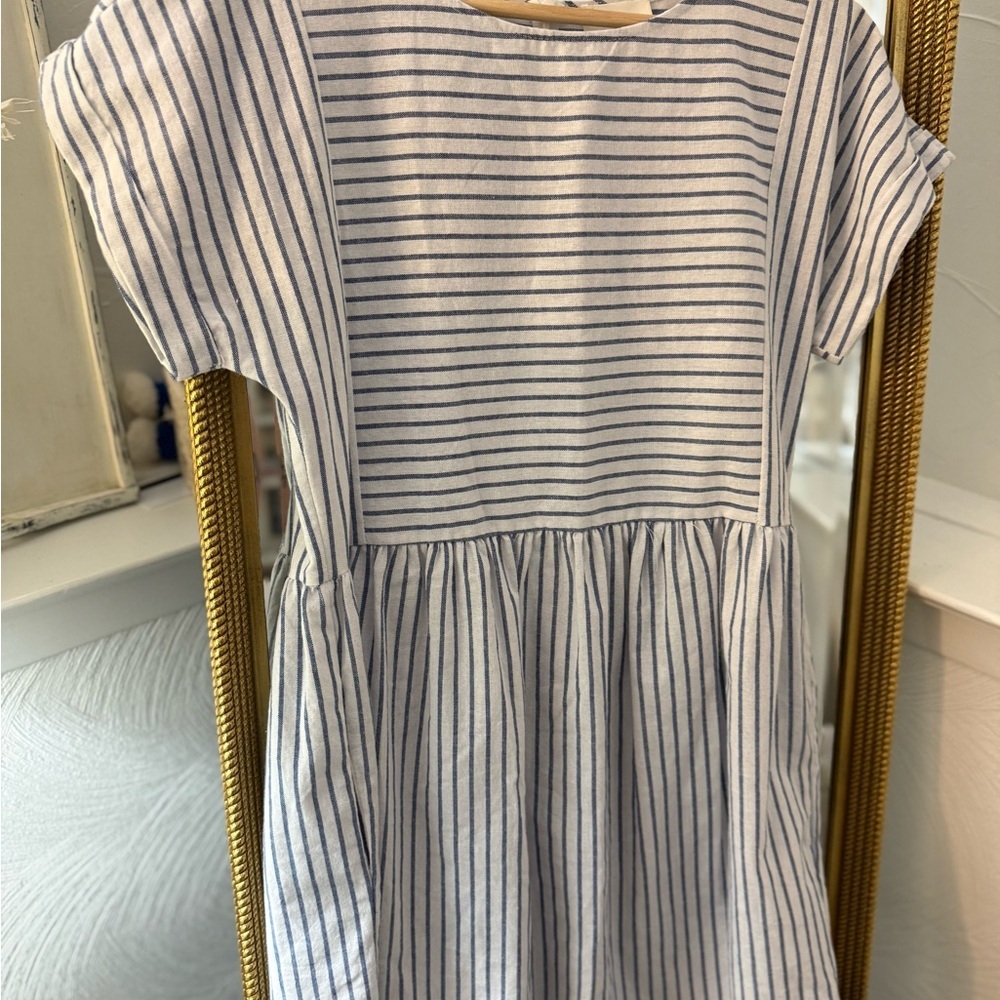 Everly Navy and White Striped Dress